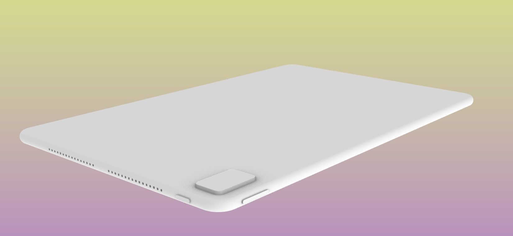 Huawei mate pro 12 6inch  lowpoly laptop ipad Low-poly 3D model_1