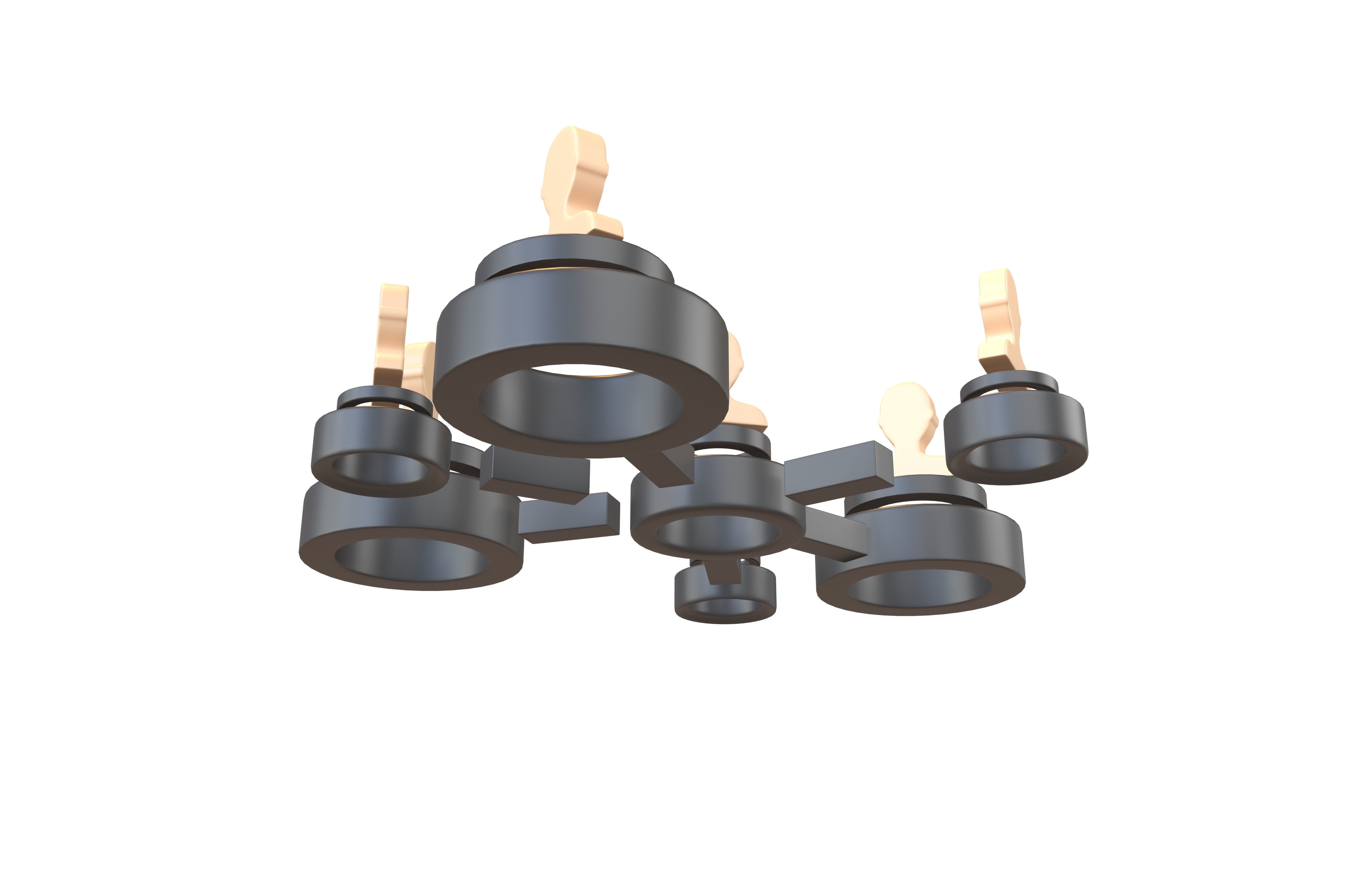 Network Connection Icon v2 006 Low-poly 3D model_3