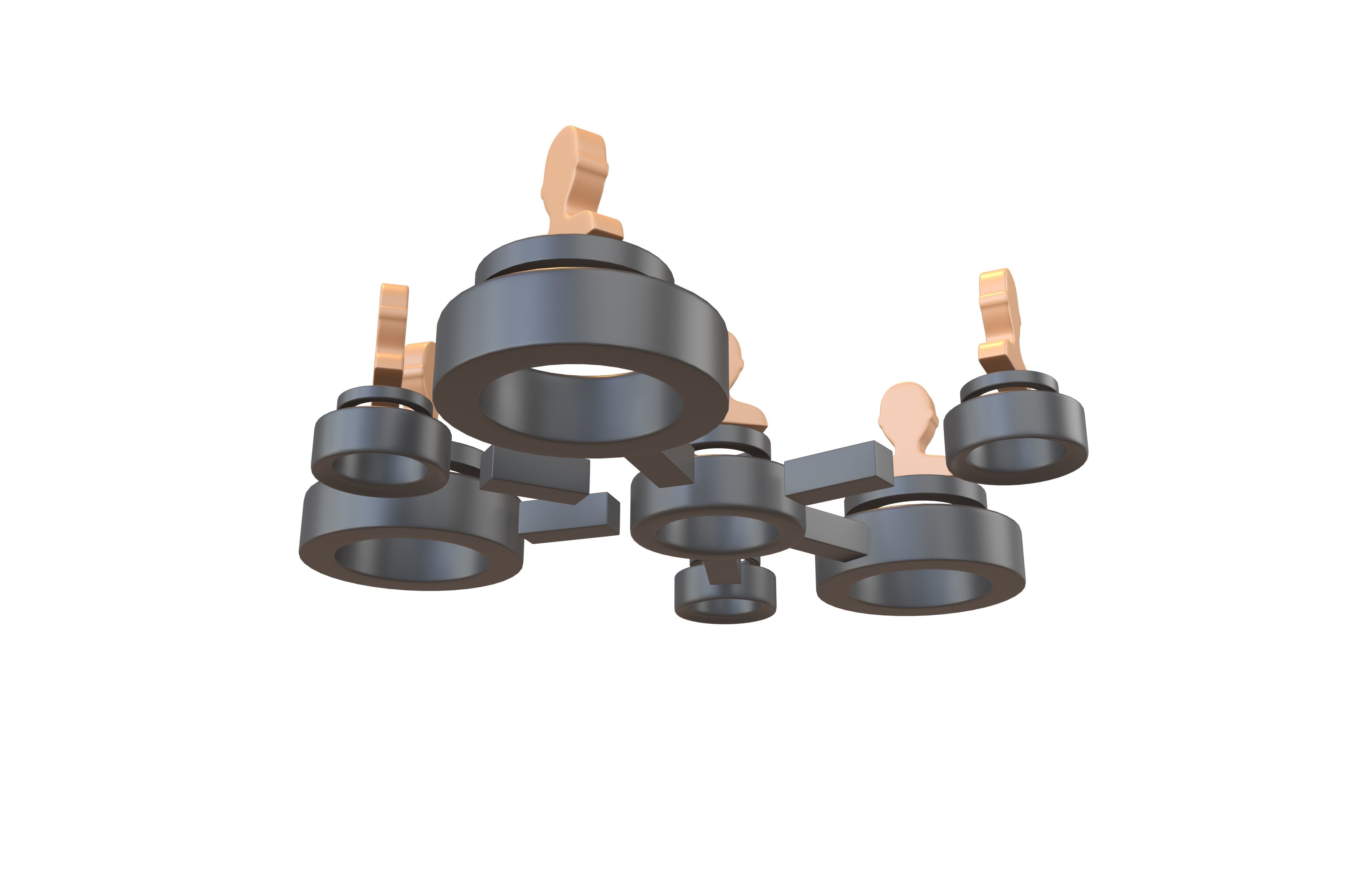 Network Connection Icon v2 007 Low-poly 3D model_3