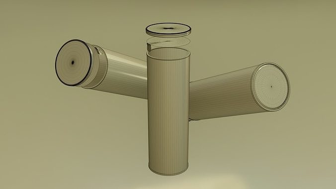 Pringles Salt and Vinegar Low-poly 3D model 7