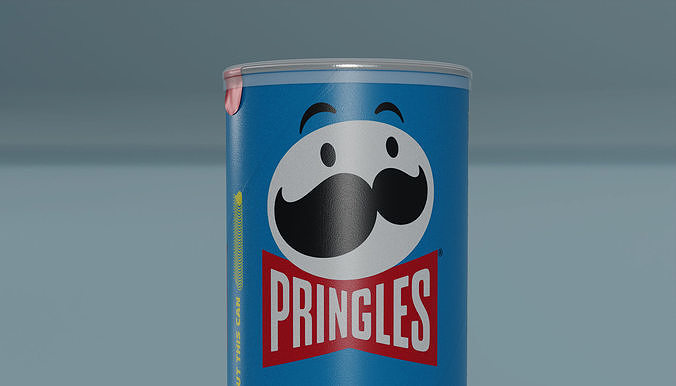 Pringles Salt and Vinegar Low-poly 3D model 2