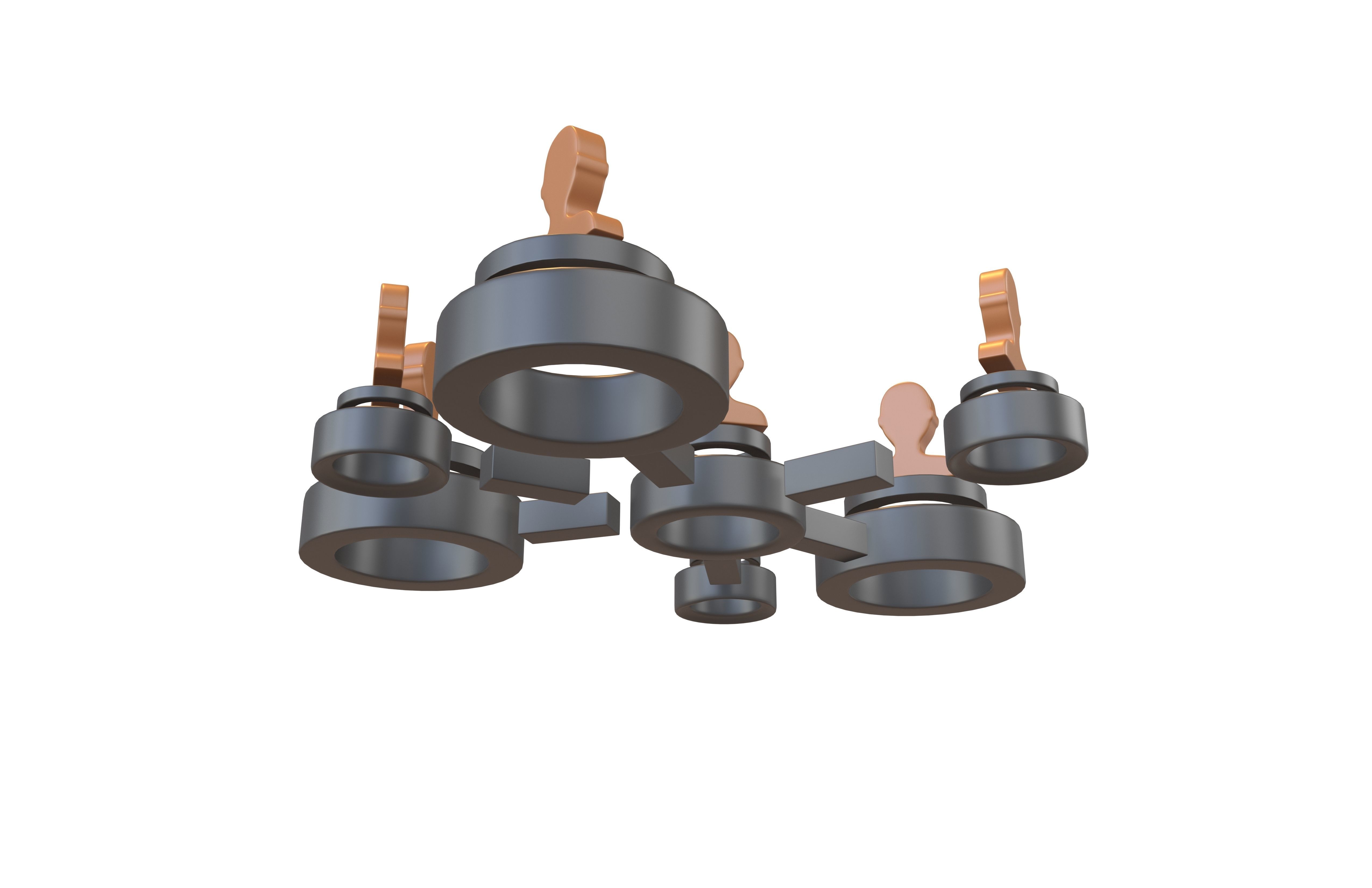 Network Connection Icon v2 008 Low-poly 3D model_3