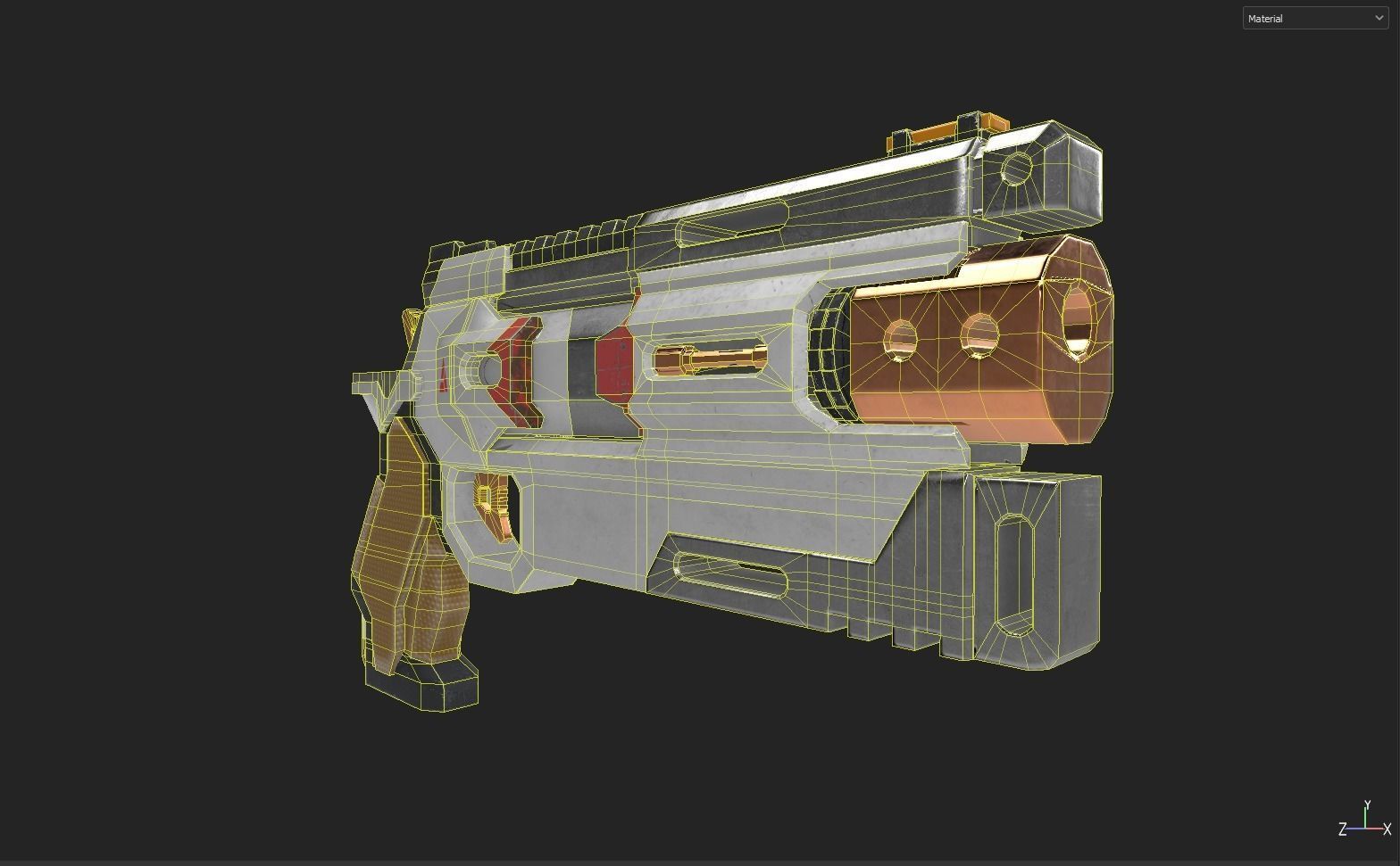 Titanfall Apex Legends Wingman Low-poly 3D model_3