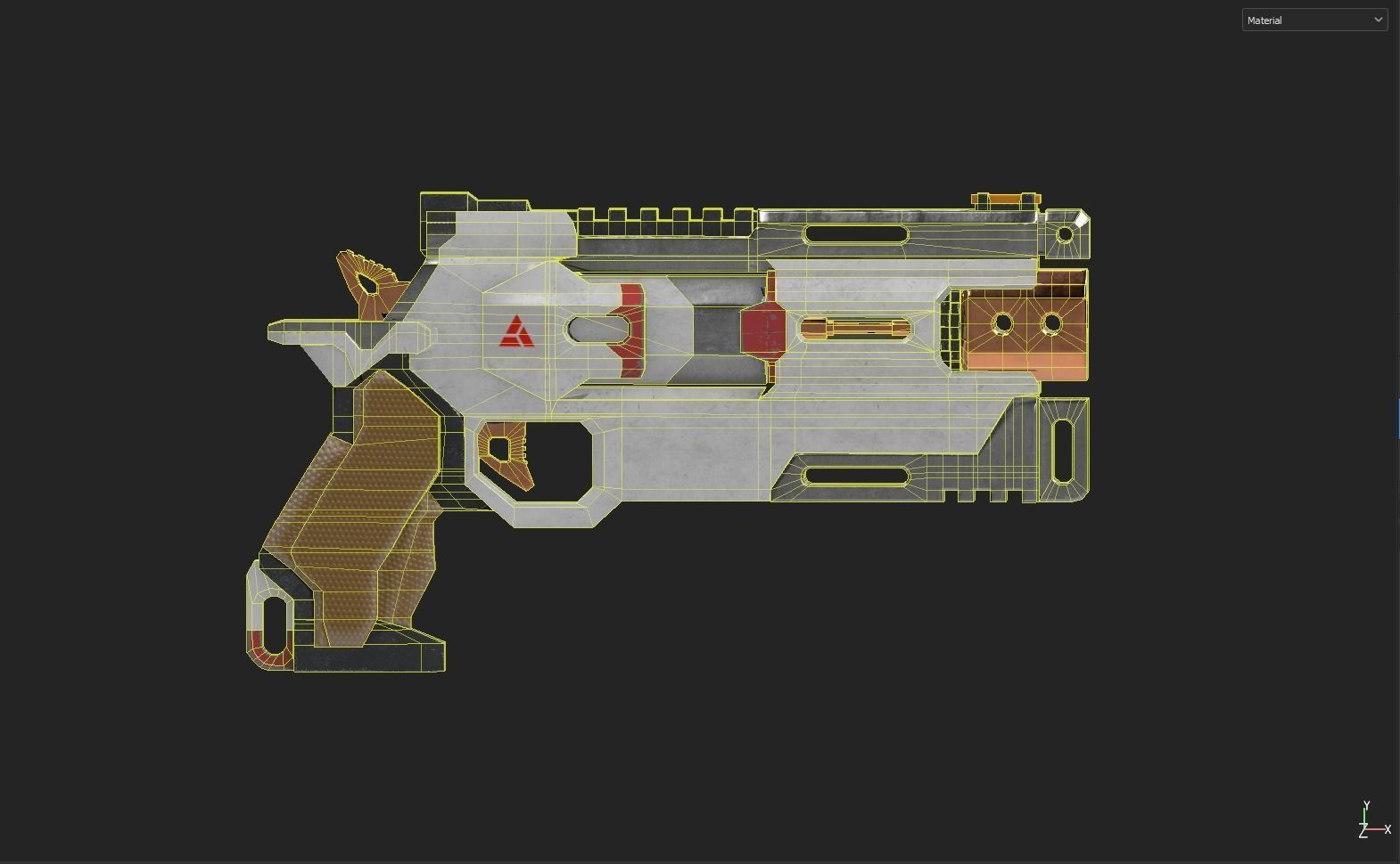 Titanfall Apex Legends Wingman Low-poly 3D model_2