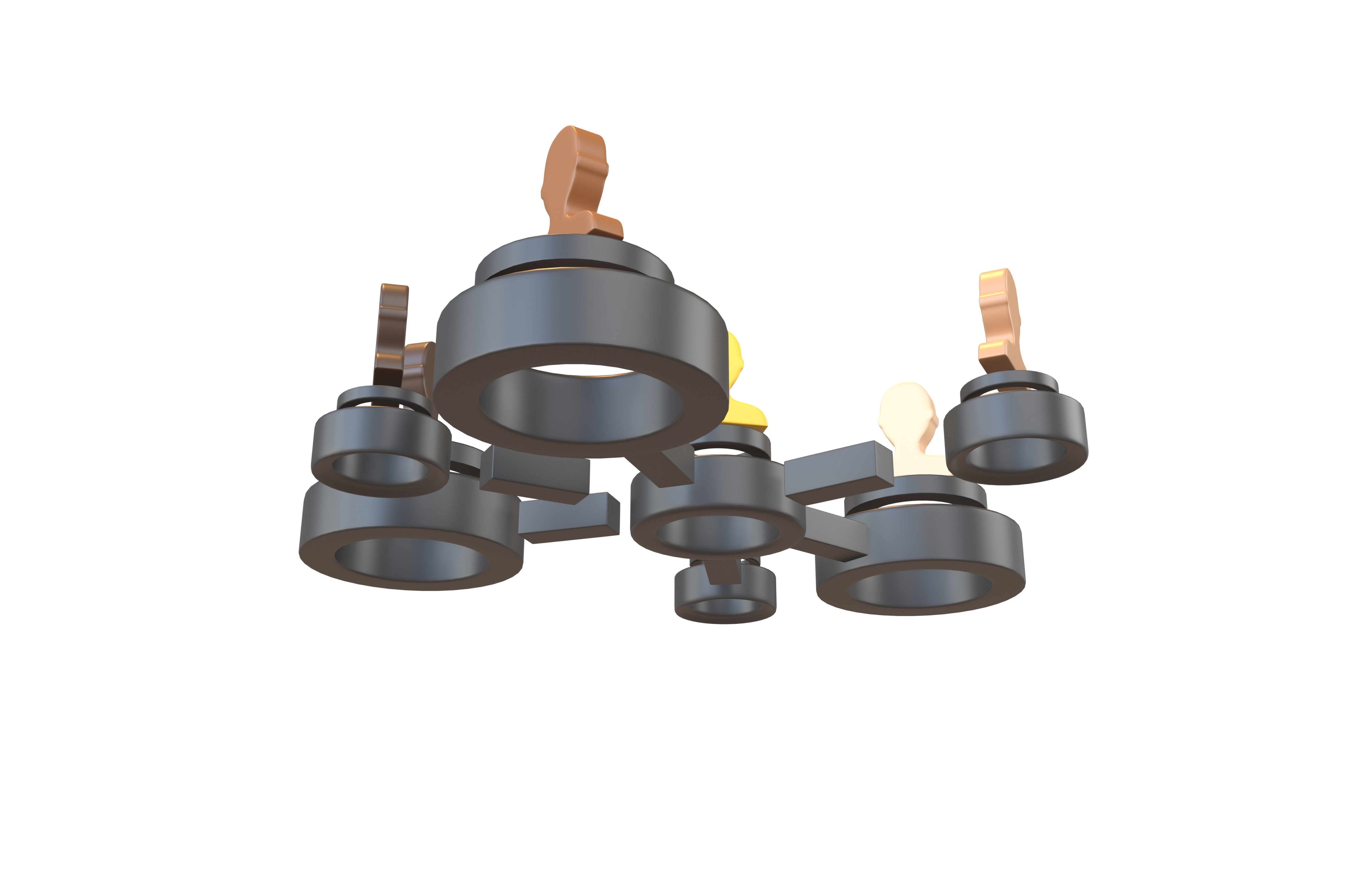 Network Connection Icon v2 010 Low-poly 3D model_4