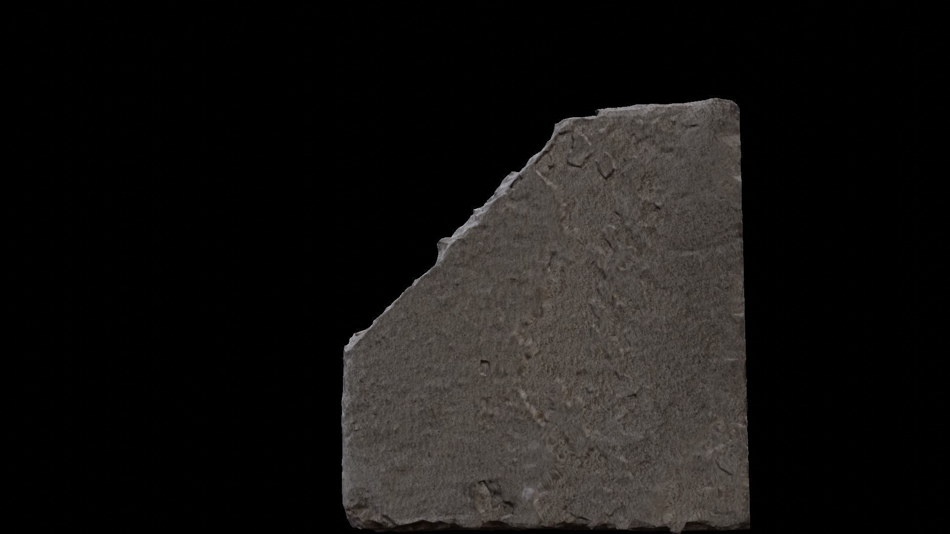 Plate stone Flagstone  3D model_3