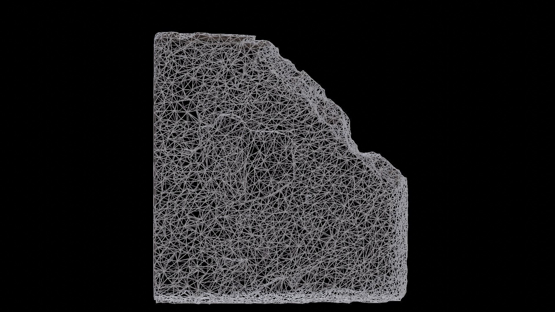 Plate stone Flagstone  3D model_6