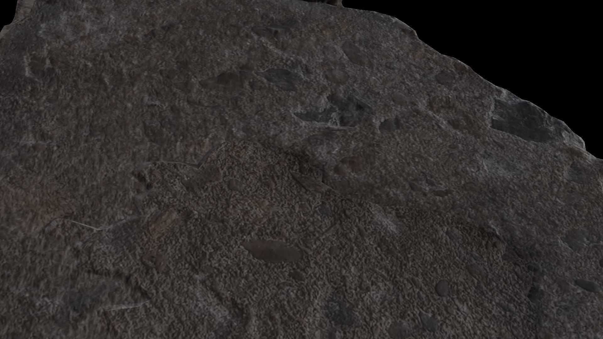 Plate stone Flagstone  3D model_5