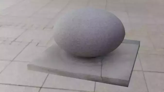 Circular stone sculpture