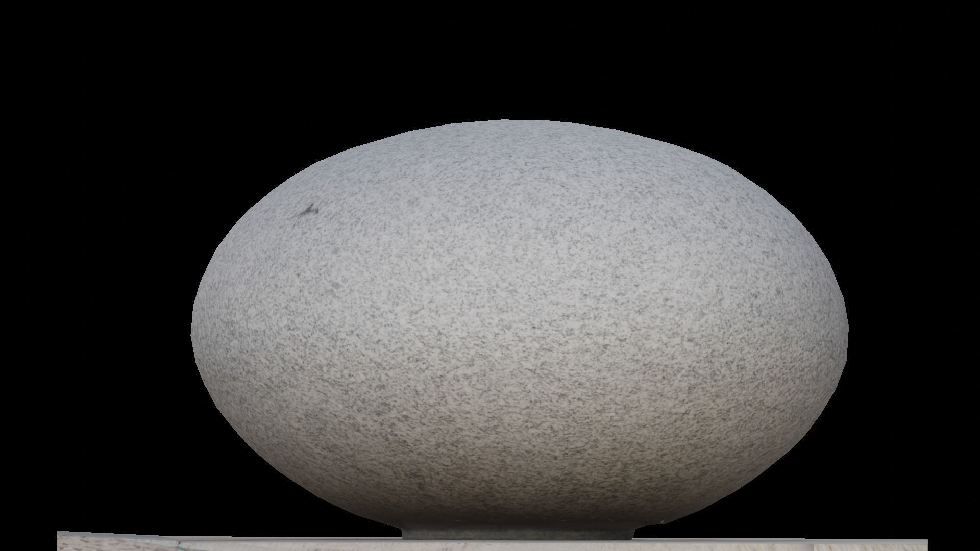 Circular stone sculpture 3D model_2
