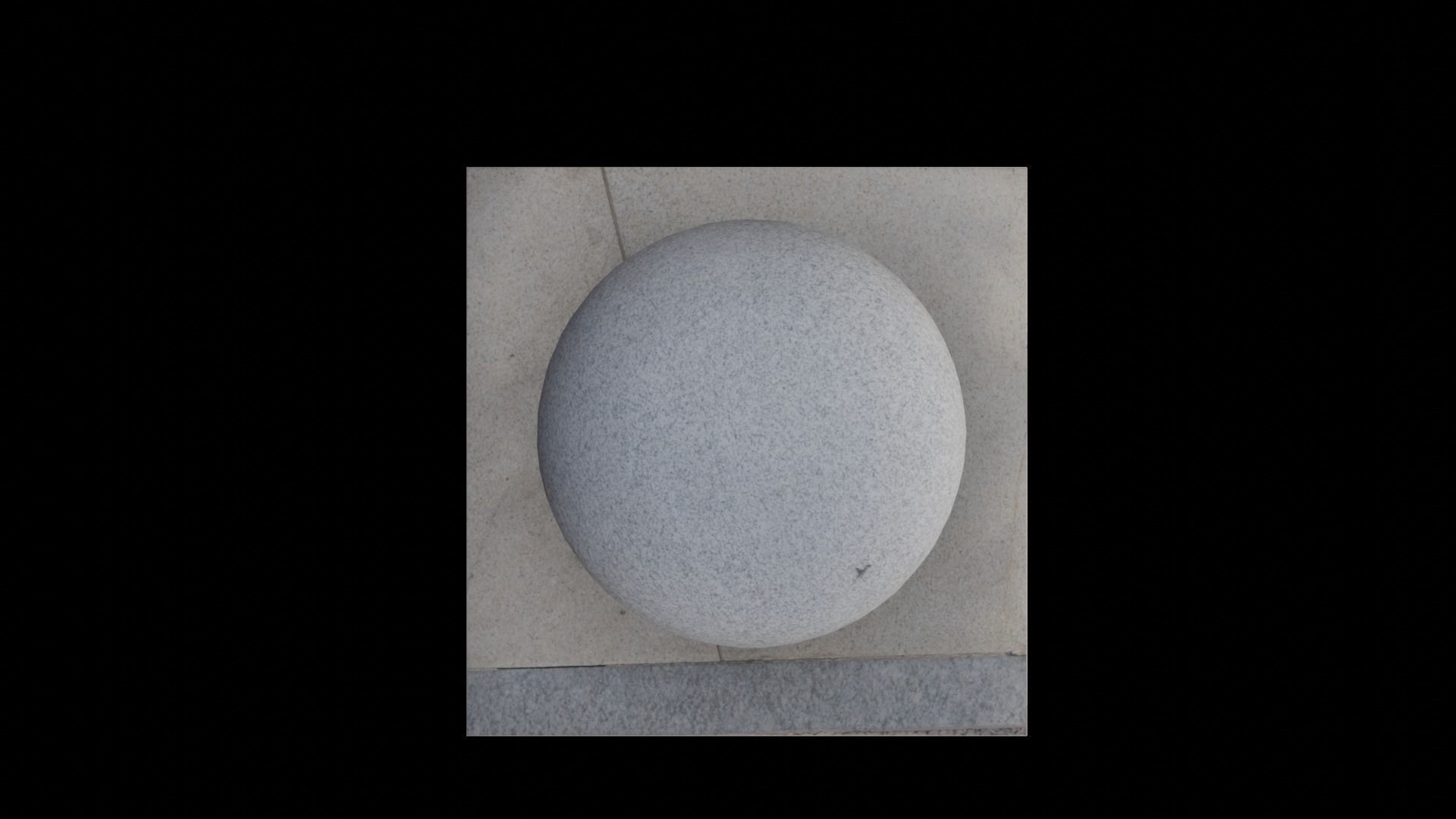 Circular stone sculpture 3D model_4