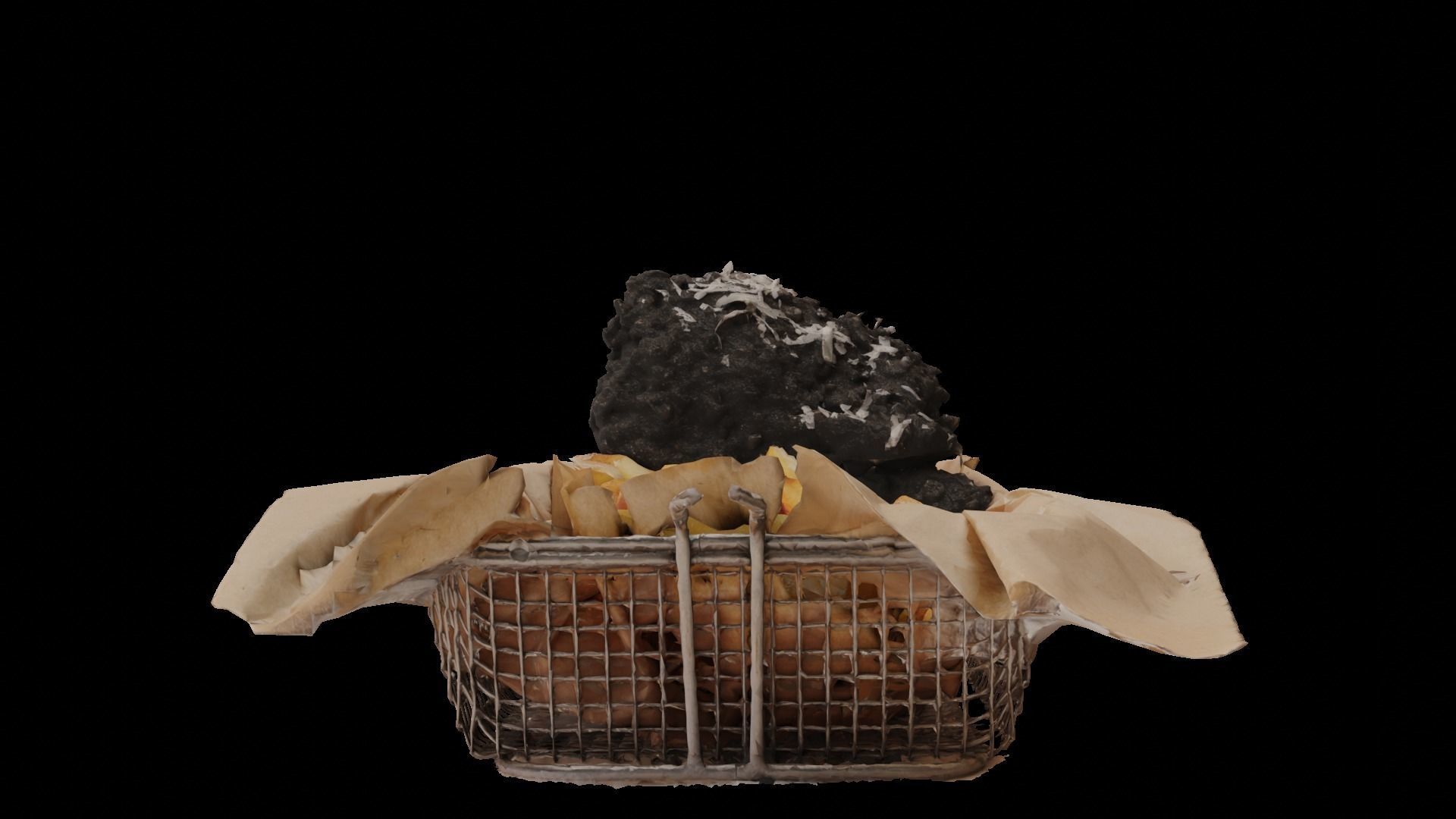  Black chicken 3D model_5