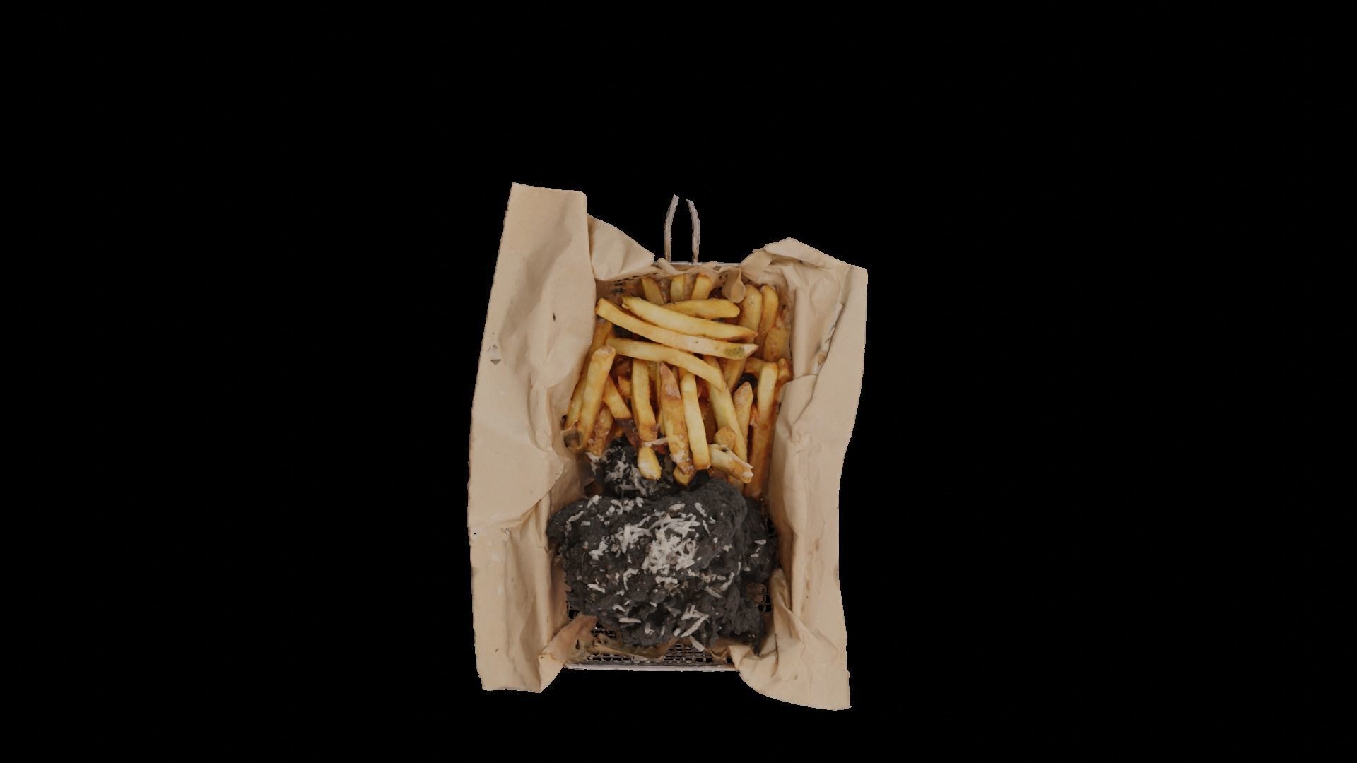  Black chicken 3D model_2