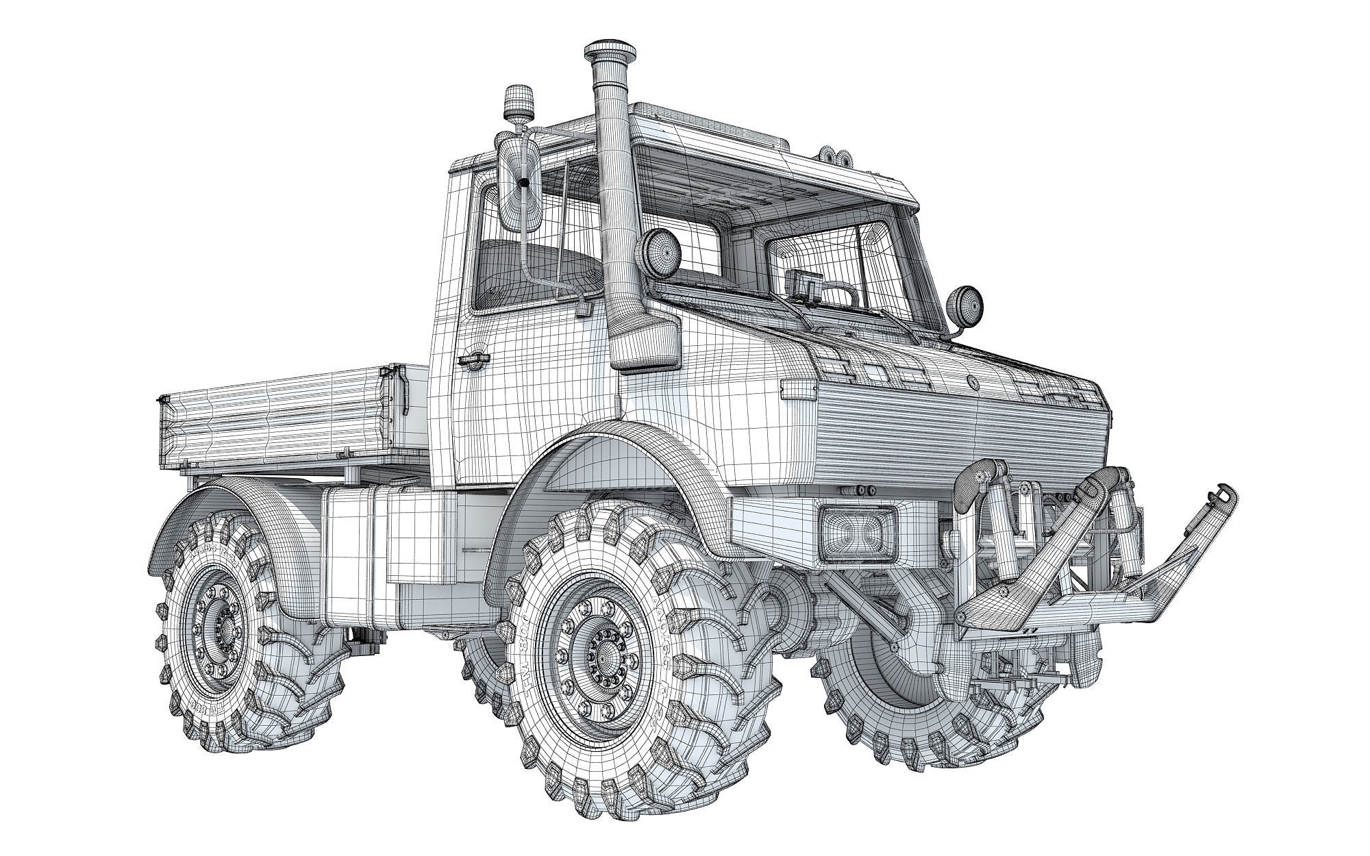 Multi Purpose Tractor Truck 3D model_18
