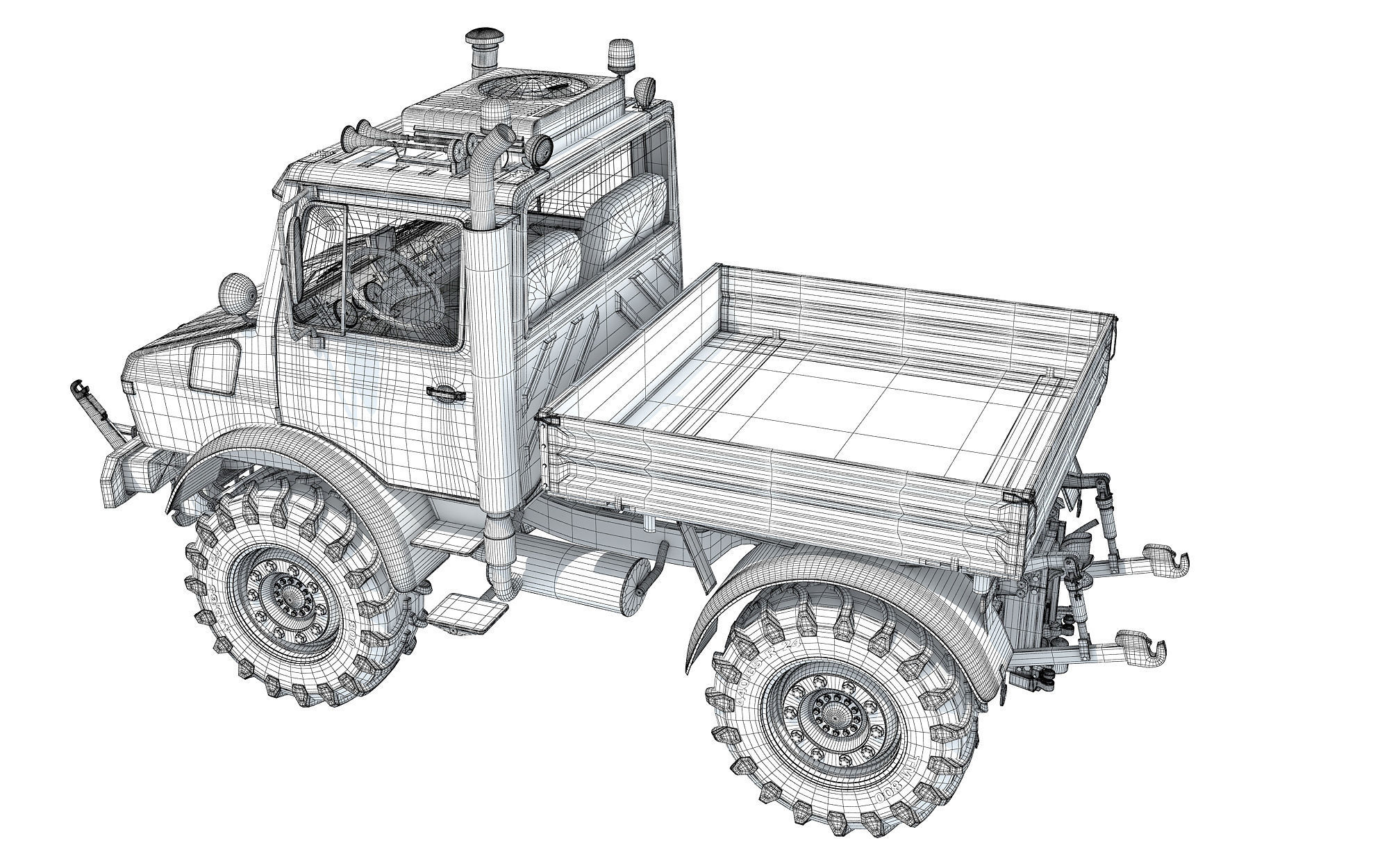 Multi Purpose Tractor Truck 3D model_16