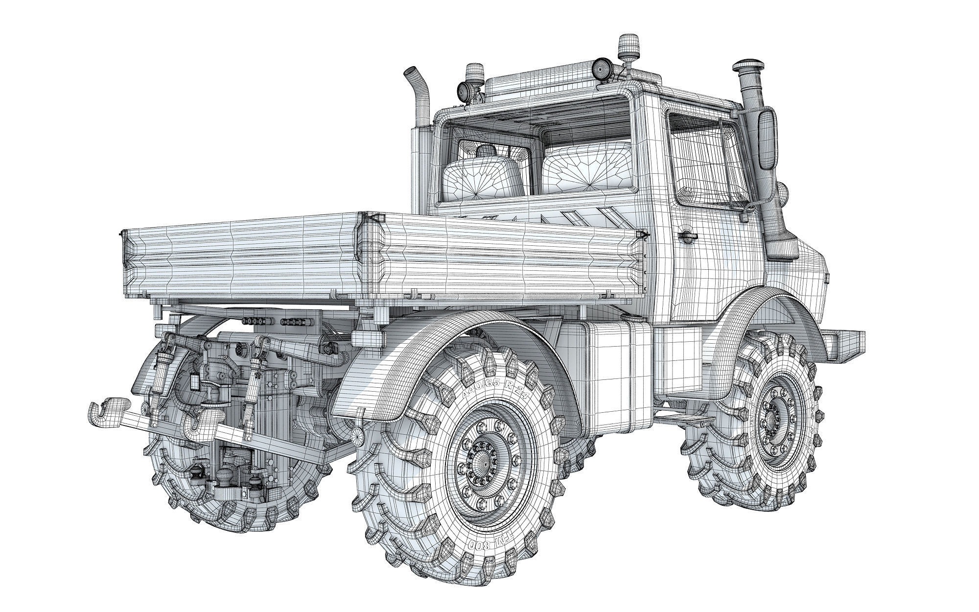 Multi Purpose Tractor Truck 3D model_17