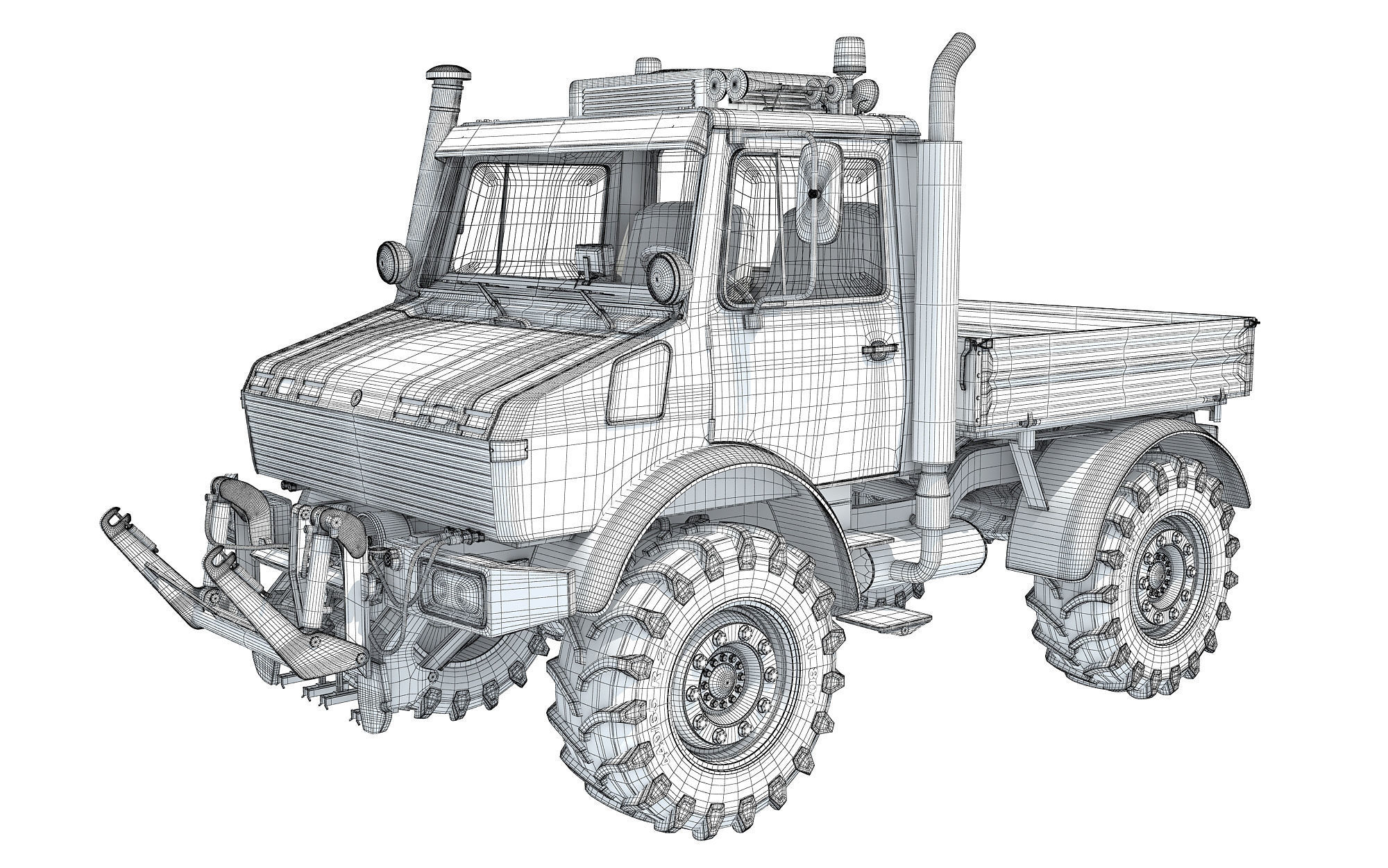 Multi Purpose Tractor Truck 3D model_15