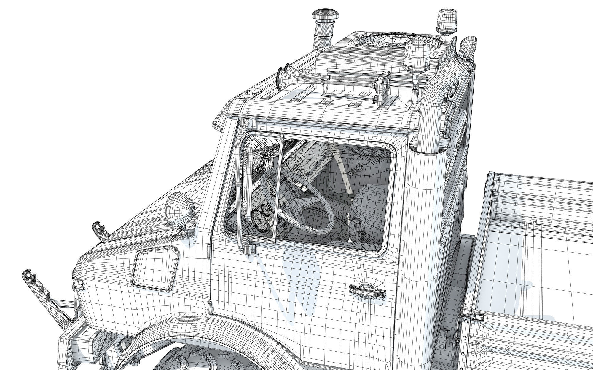 Multi Purpose Tractor Truck 3D model_19