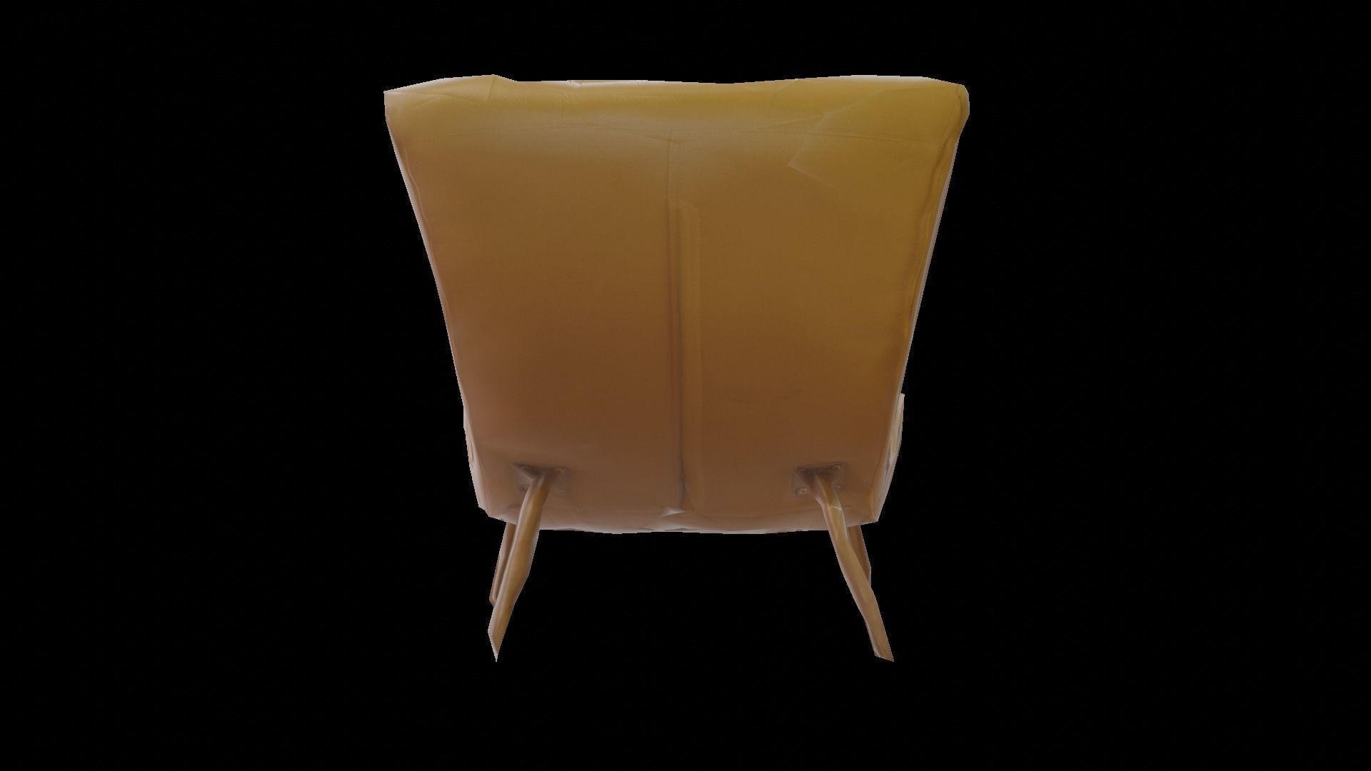 Yellow Chair  3D model_4