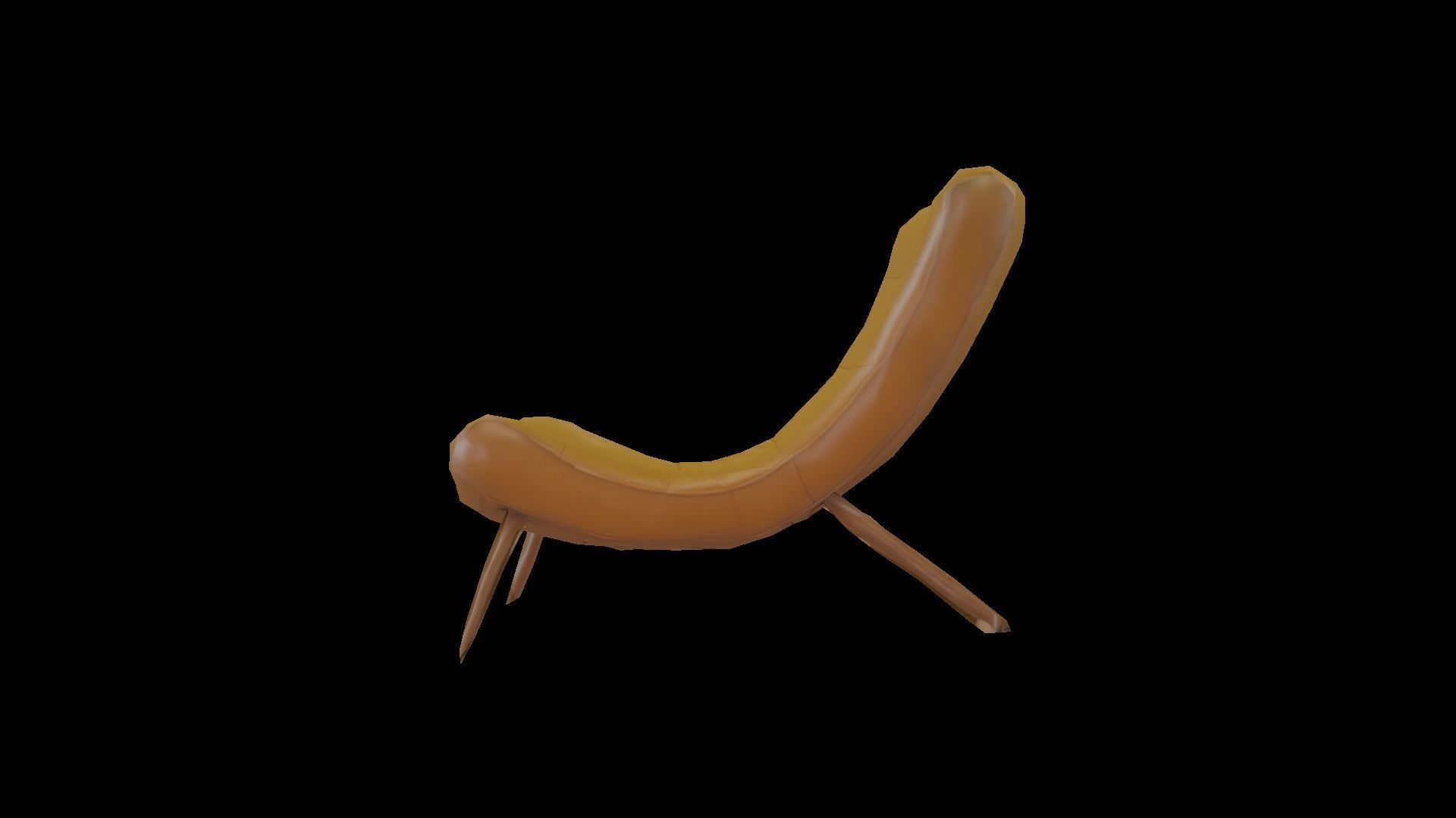 Yellow Chair  3D model_1