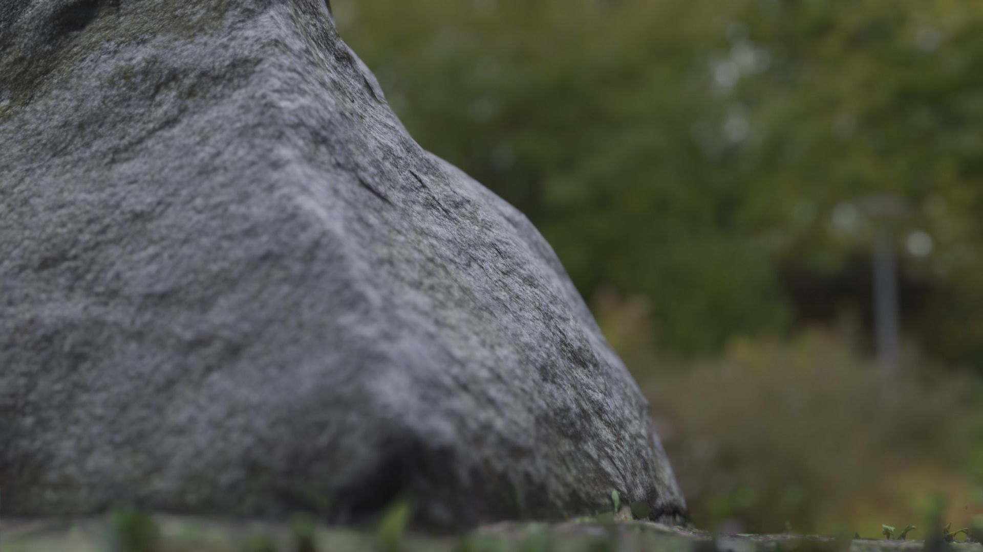 6 types of Rock in Moss Valley set 3D model_5