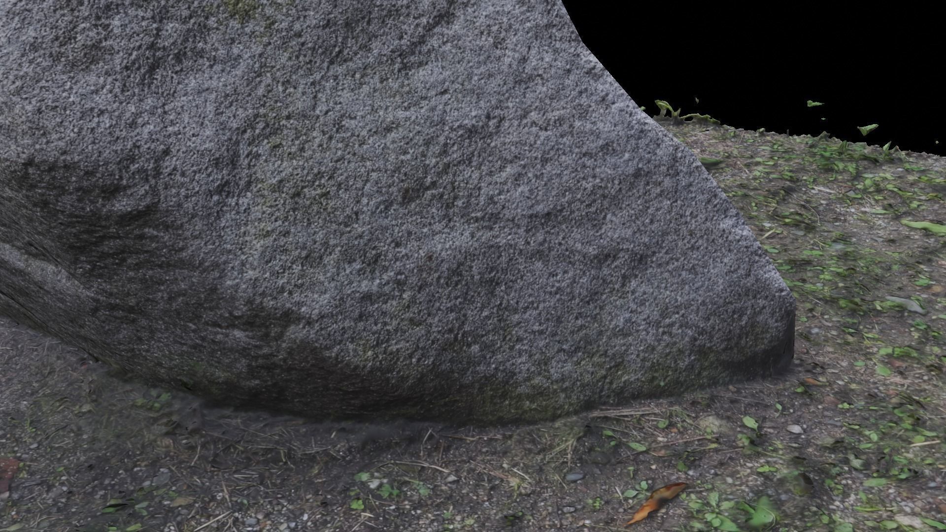 6 types of Rock in Moss Valley set 3D model_6
