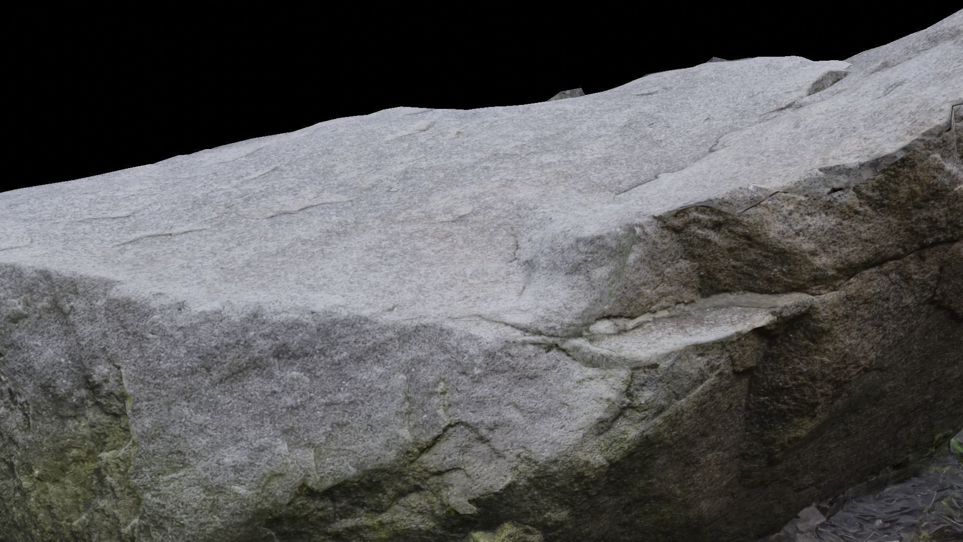 6 types of Rock in Moss Valley set 3D model_10