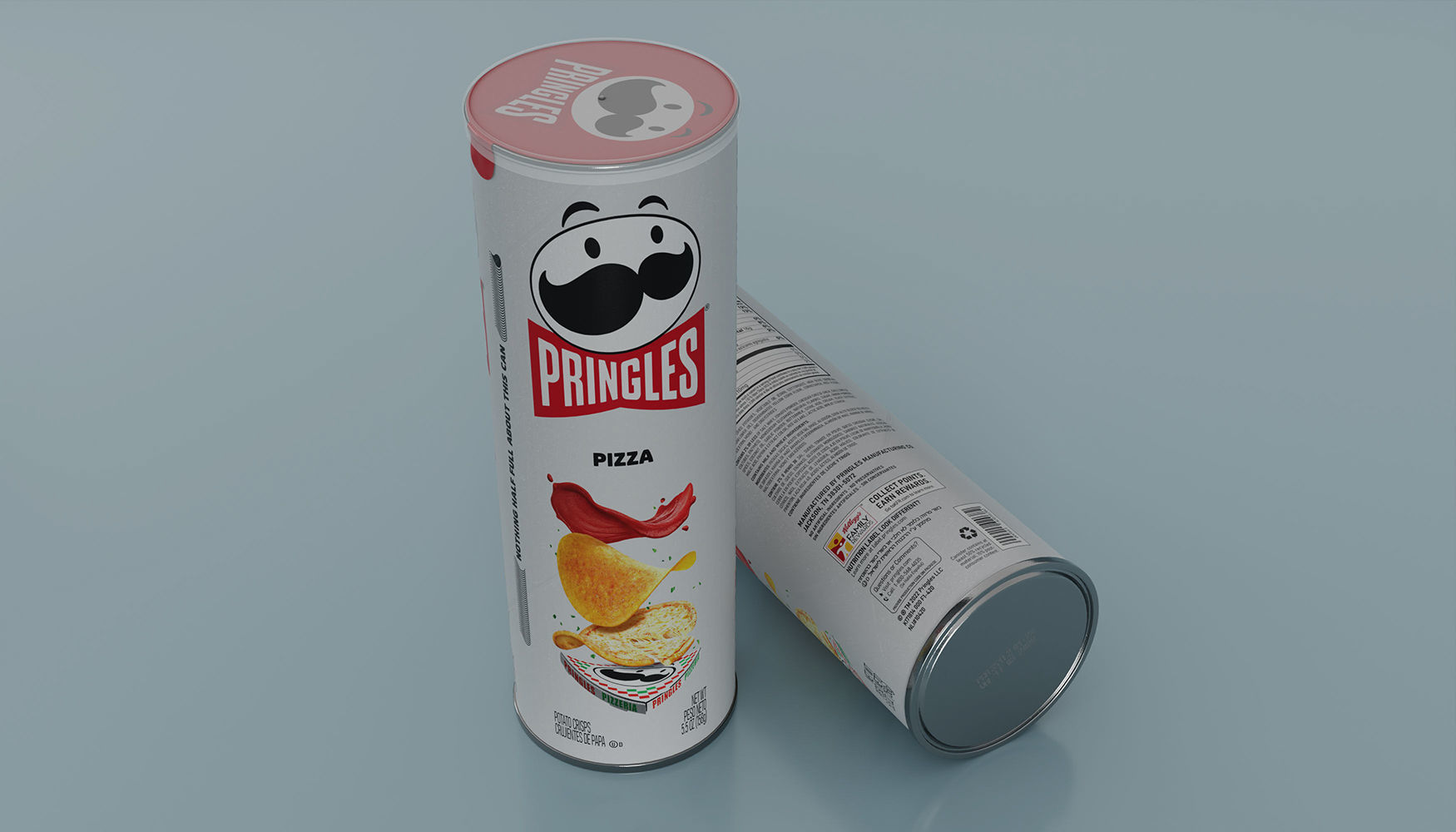 Pringles Pizza Low-poly 3D model_6
