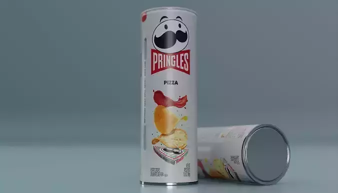 Pringles Pizza Low-poly 3D model