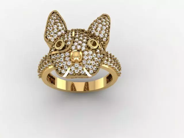 Dog Ring 3D print model_0