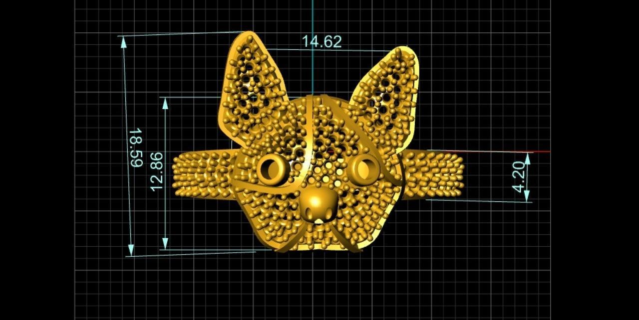 Dog Ring 3D print model_7