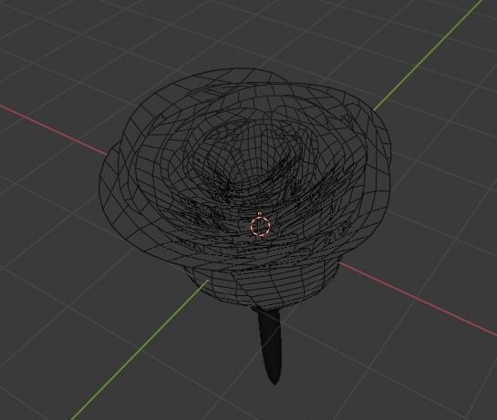 Rose flower 3D model_3