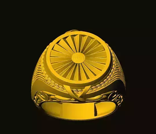 rings golden sun ring