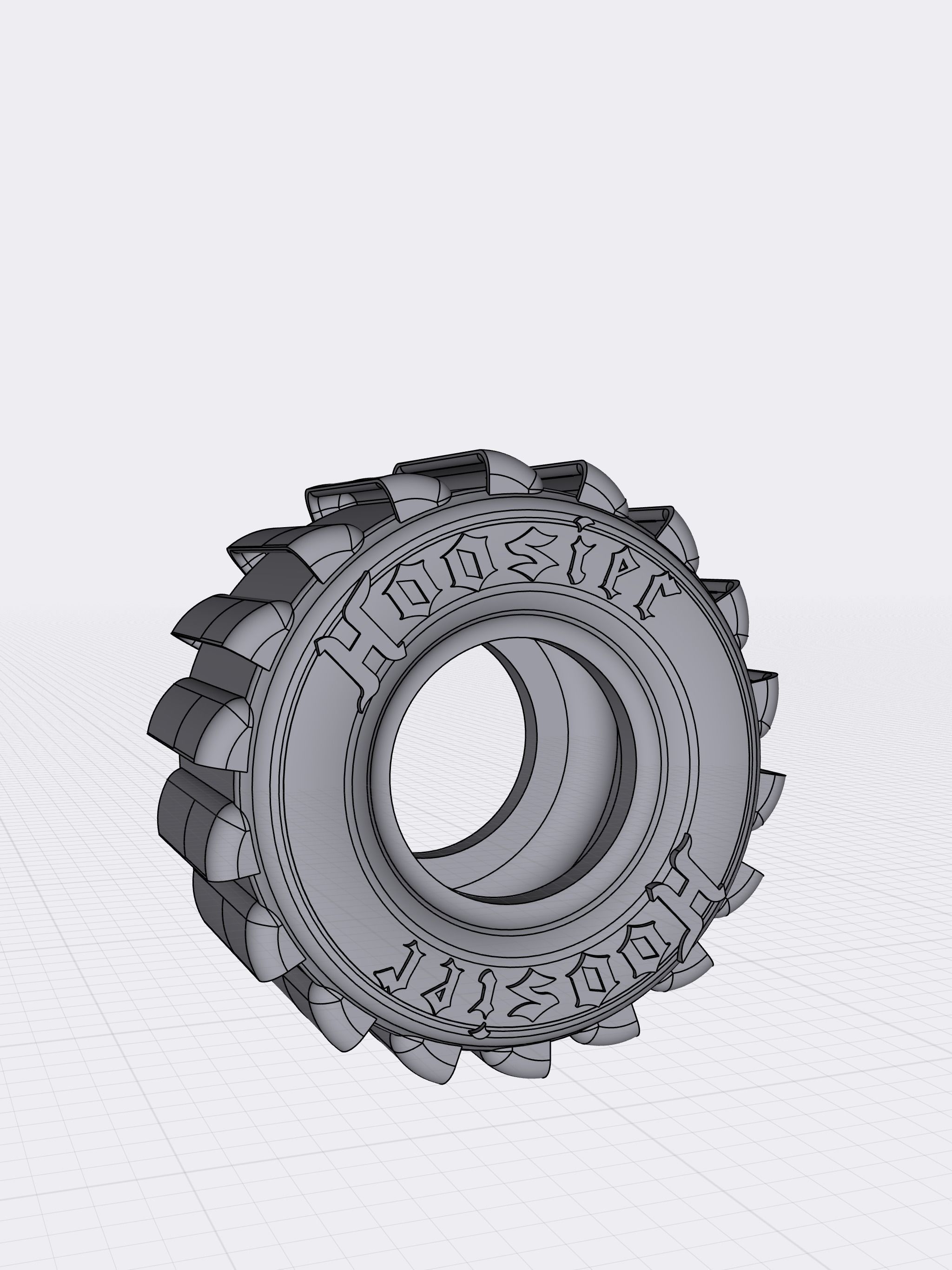 Hoosier Sand or Dirt Drag Tire 15x16x38 scalable 3D print model_7
