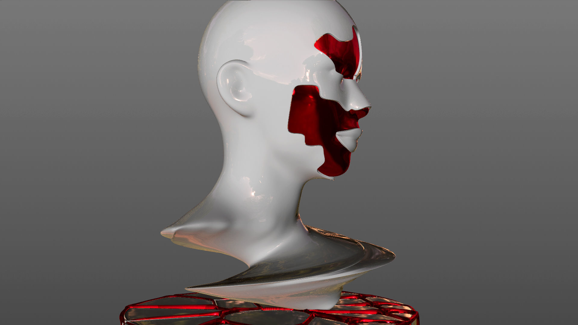 Layered Statue Sculpture 3D print model_7