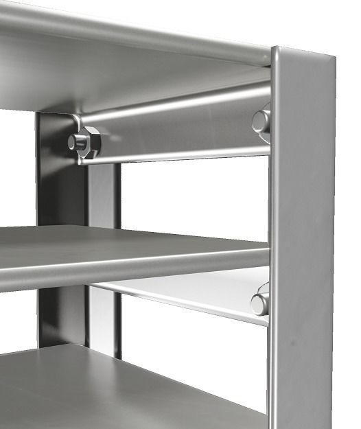 Classic Steel Rack 3D model_4