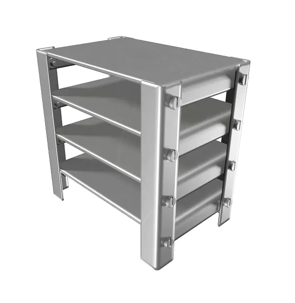 Classic Steel Rack 3D model_0