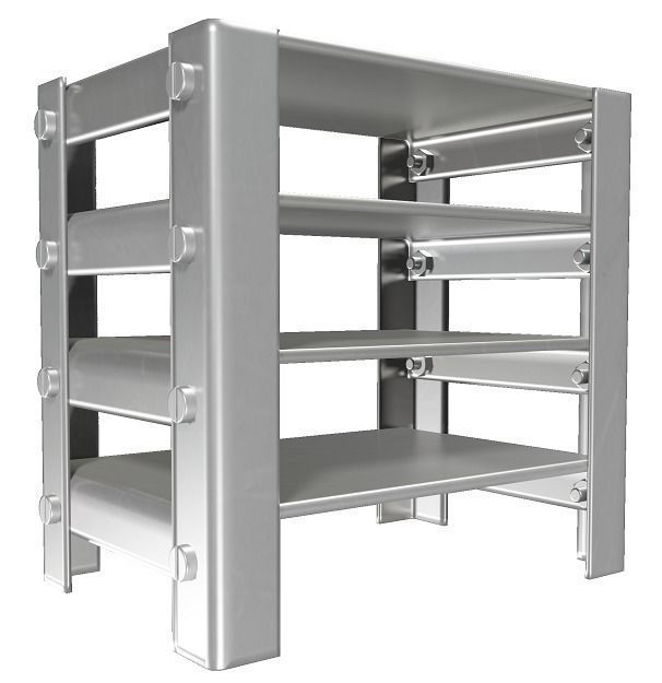 Classic Steel Rack 3D model_2