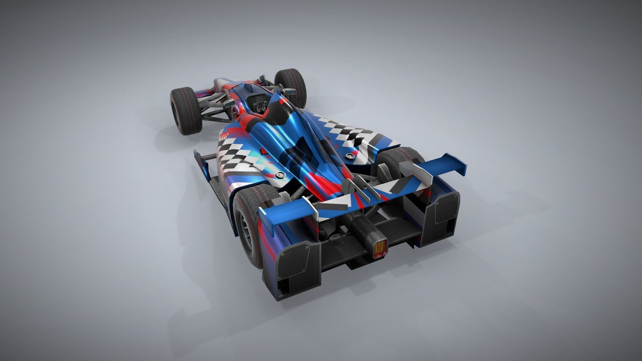 F1 Racing Car Model 3 Low-poly 3D model_3