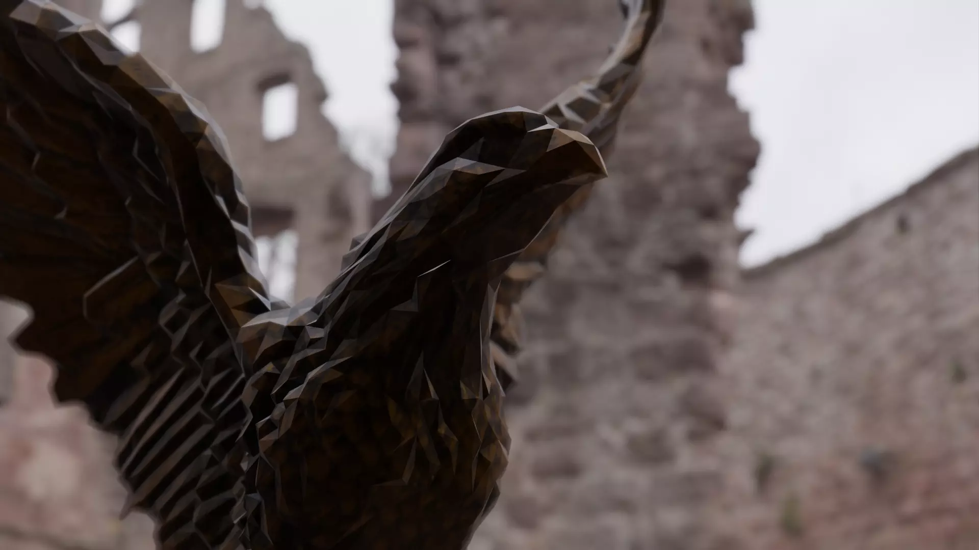 Eagle Statue 3D model
