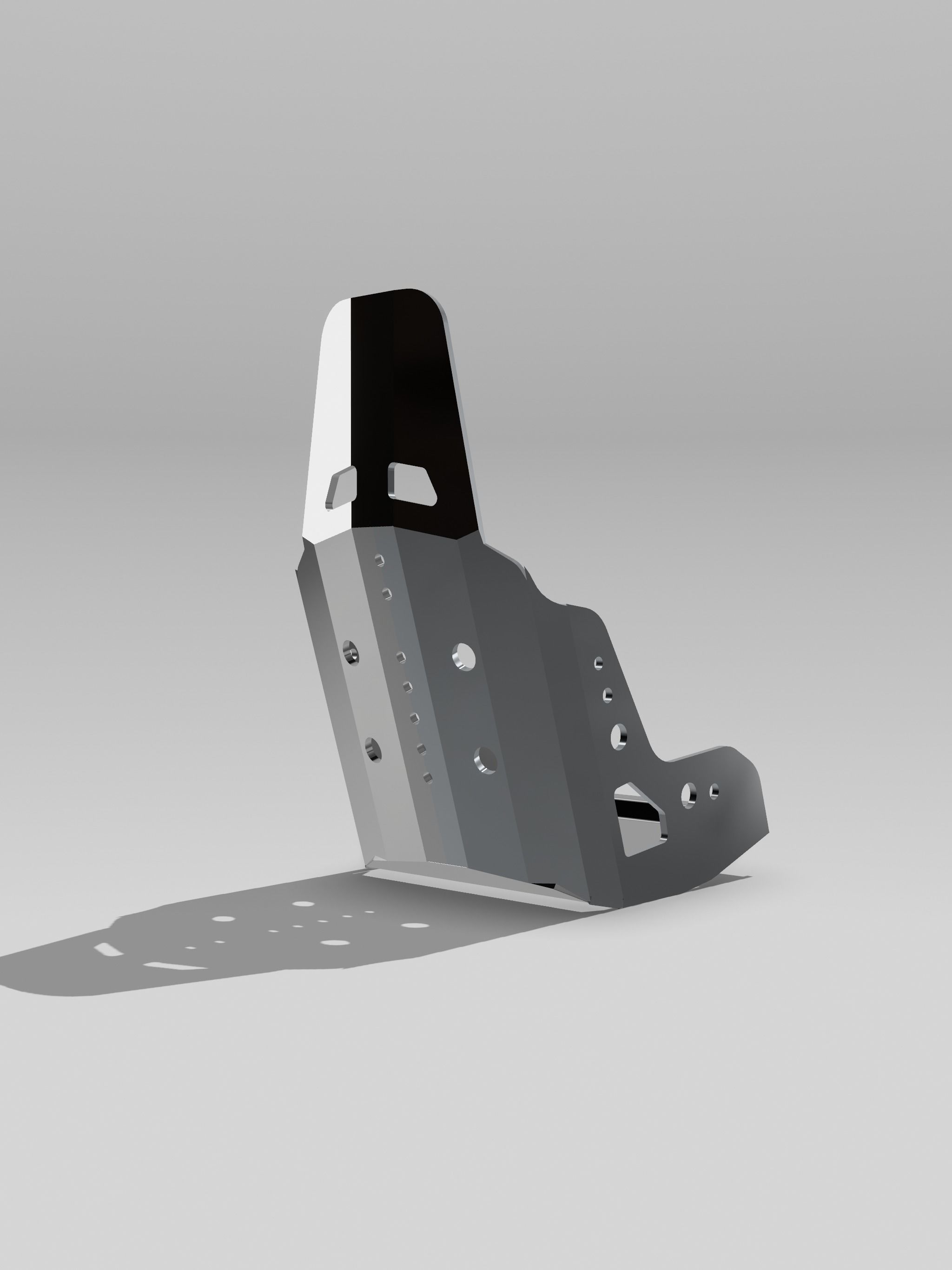 Kirkey light weight race seat drag race aluminium 3D print model_4