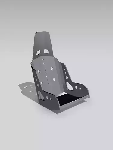 Kirkey light weight race seat drag race aluminium 3D print model