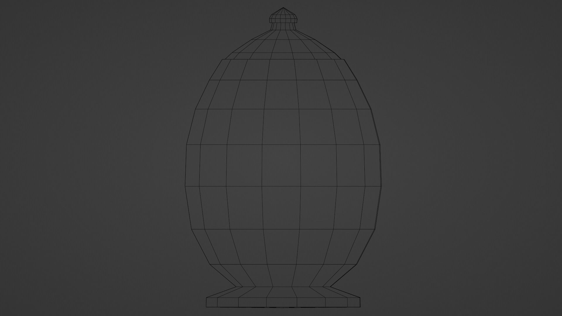Ornate Gold Urn 2 Low-poly 3D model_5
