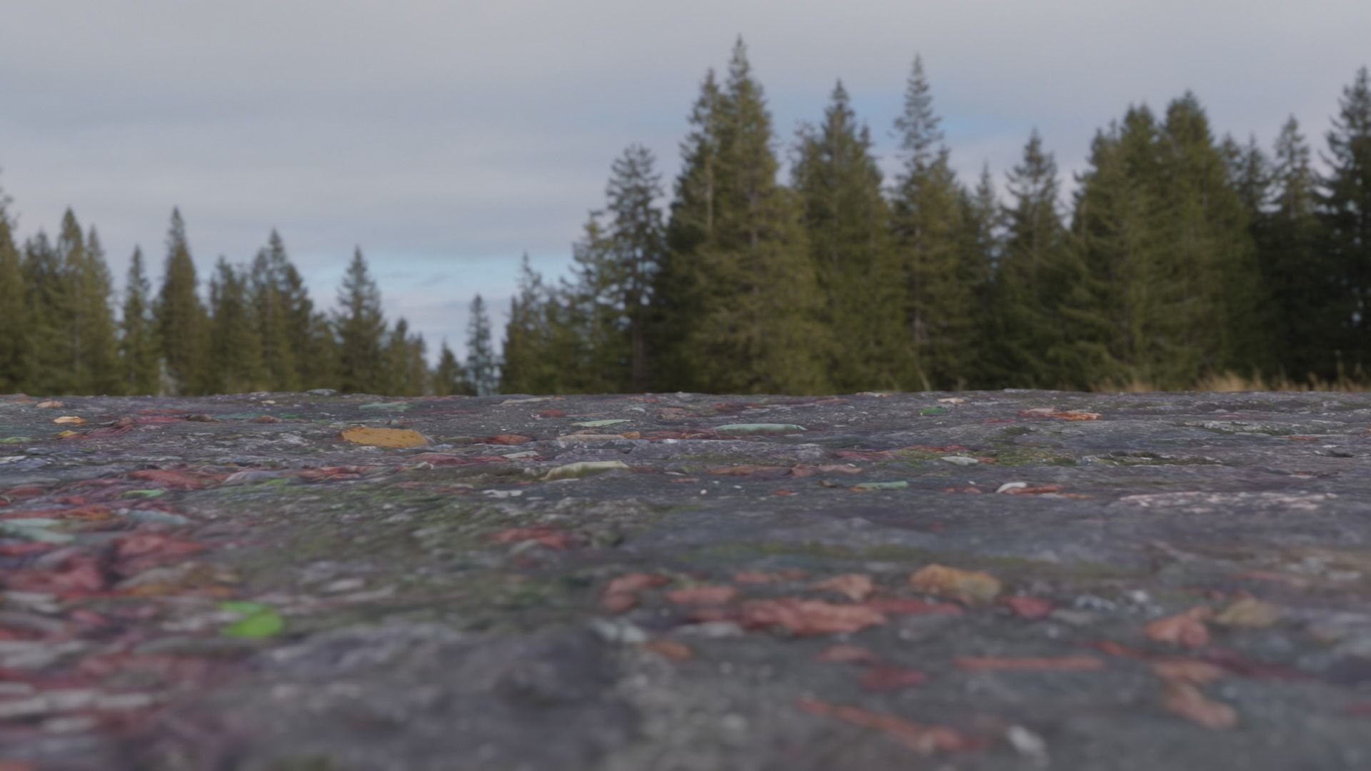 4 types of Surface of Stone Floor set  3D model_4