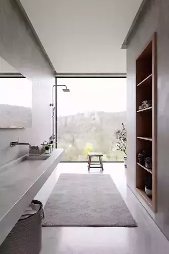 realistic bathroom scene 3D model
