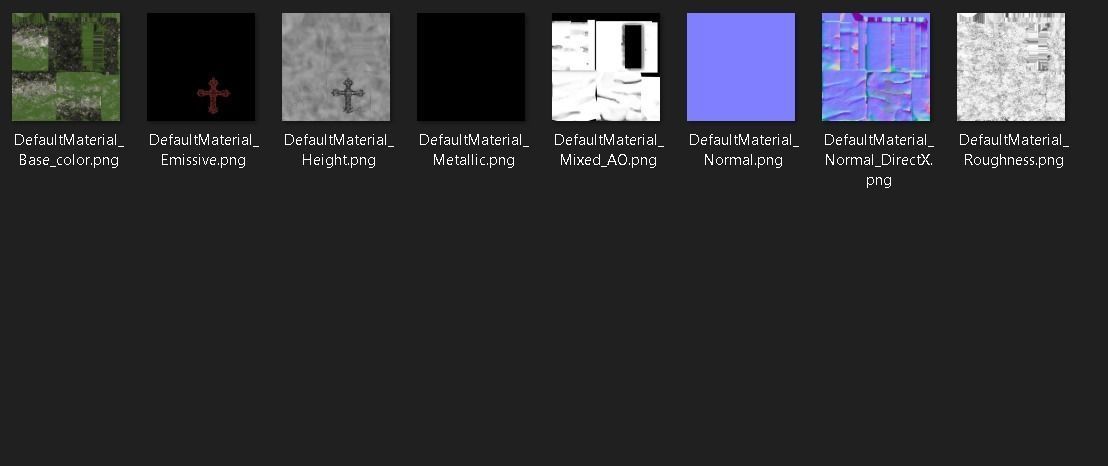 Damned tombstone Low-poly 3D model_8