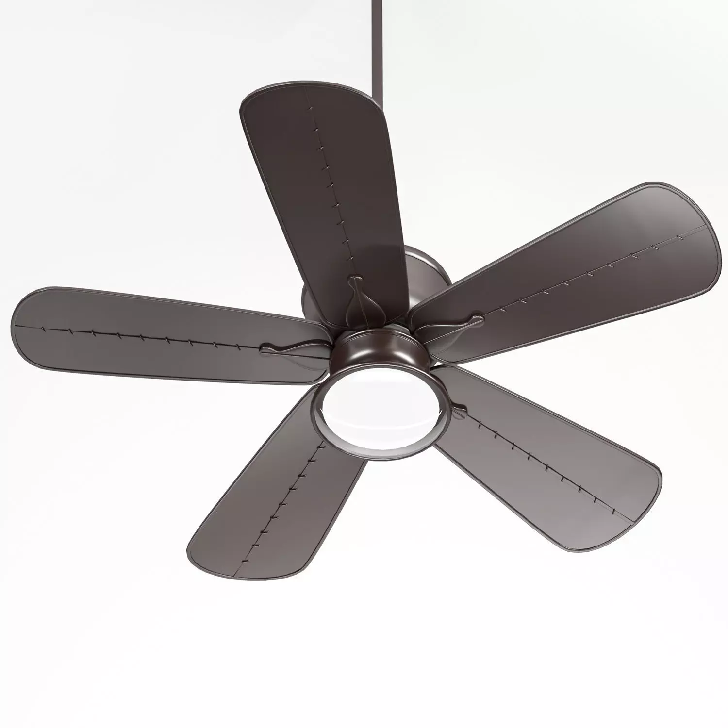 ceiling fan with light 3D model_0