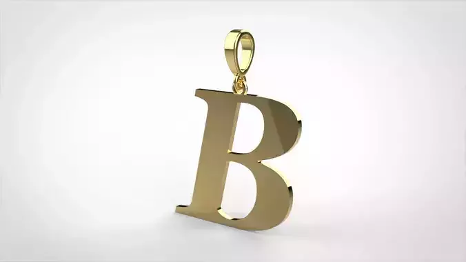  pendant alphabet georgia  B small