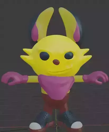 cartoon 3d model bunny character 3D model