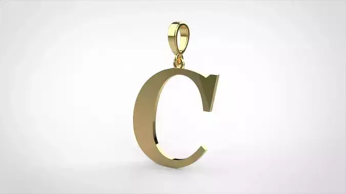  pendant alphabet georgia  C small 